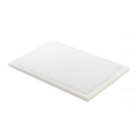 Planche blanche avec rigole 53 x 32,5 x 2 cm