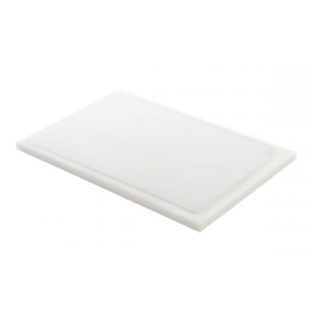 Planche blanche avec rigole 45 x 30 x 1,25 cm