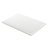 Planche blanche avec rigole 45 x 30 x 1,25 cm