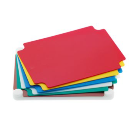 Lot de 6 planches à découper avec support en PEHD 400 x 300 x 3 mm