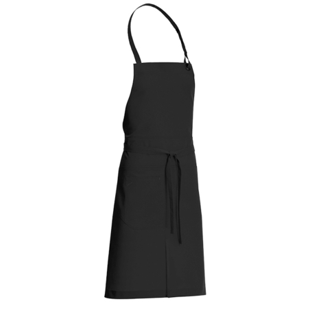 Tablier à bavette Dan88 noir - polyester et coton