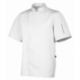 Veste de cuisine mixte Nero blanc - polycoton - manches courtes