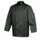 Veste de cuisine mixte Nero noir - polycoton - manches longues