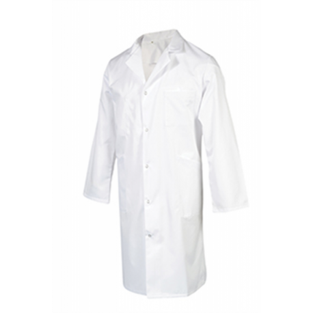 Blouse médicale Orion blanche mixte - polycoton - manches longues