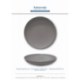 Assiette calotte en porcelaine SEVILLE - Ø 22 cm - grise