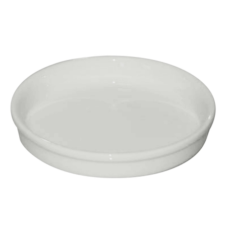 Plat à crème brûlée porcelaine - Ø12,2x2,3 cm
