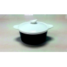 Cassolette avec couvercle blanc 70 cl - Ø20x15,5 cm