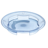 Cloche transparente Ø23,5 cm - sans bisphénol A - sans phtalate - bleue