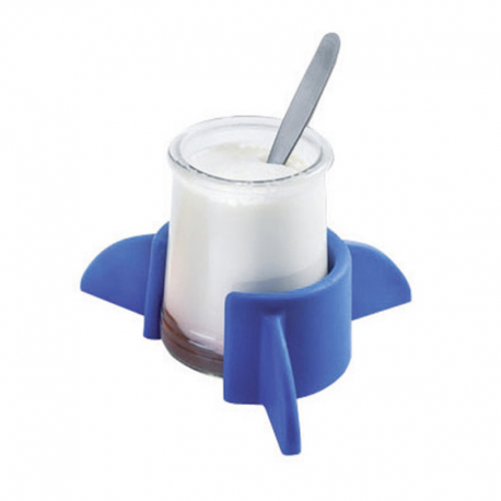 Support antidérapant anti-renversement bleu - Ht 4cm