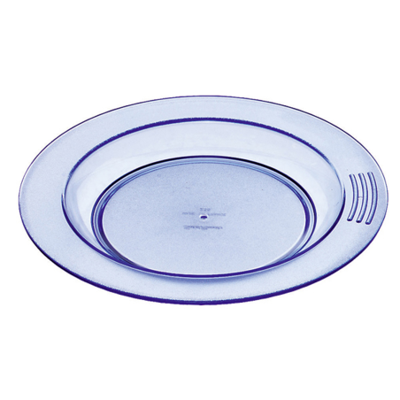 Assiette 1/2 creuse bleu Ø18 cm copolyester