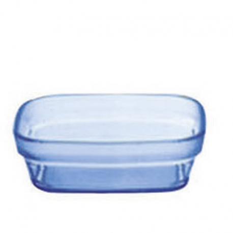 Ravier carré - 32 cl - 9,7x9,7x3 cm bleu copolyester