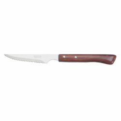 Couteau à steak Lame 11cm microdentée manche bois bakelisé