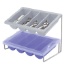 Support fil inox Ø1 cm pour ramasse couverts GN 1/1