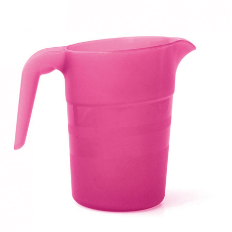 Pichet 1L sans couvercle en rouge grenadine - polypropylène