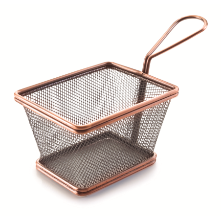 Mini panier cuivré - 12x10x9 cm