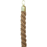 Corde pour poteaux d'accueil laiton brillant (or) - naturel