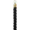 Corde pour poteaux d'accueil laiton brillant (or) - noir