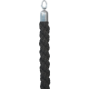 Corde pour poteaux d'accueil chromé  - noir