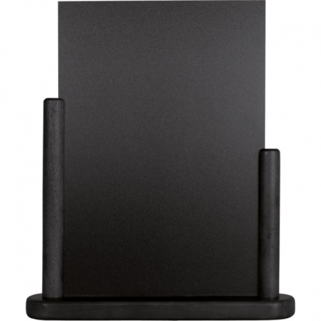 Chevalet noir avec ardoise amovible - format A4