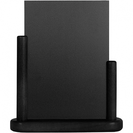 Chevalet noir avec ardoise amovible - format A5