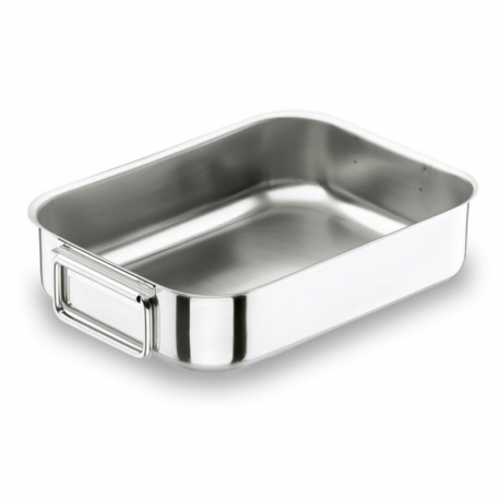 Plaque à rotir - inox 18/10 anses tombantes - 45x32x9 cm