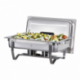 Chafing dish pour bac GN1/1 - couvercle amovible - livré avec brûleurs à alcool - 625x353x345 mm