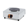 Réchaud 1 plaque inox - Ø220 mm - 2kW - 230V mono - 377x395x175 mm