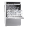Lave-verres compact G404-60 casiers/h-2 cycles-cuve 10L-sans adoucisseur et pompe rinçage-436x534x700 mm
