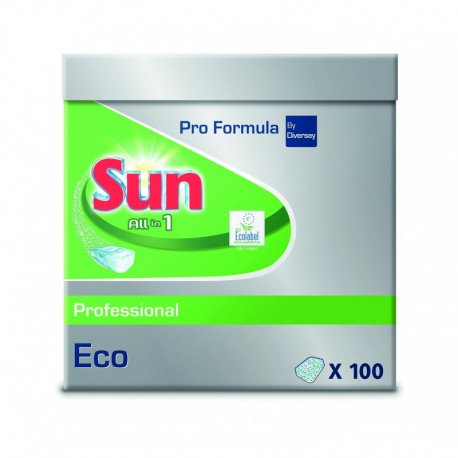 Sun All in 1 dose de lavage - carton de 5x100 doses - tablette pour lave-vaisselle