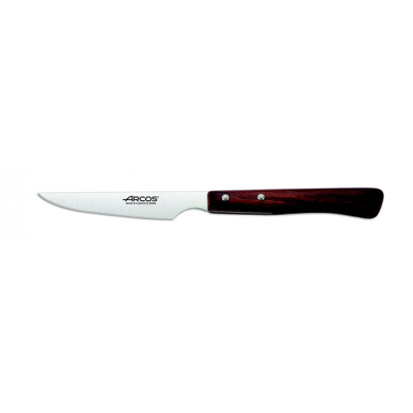 Couteau à steak Lame 11cm lisse manche bois bakelisé