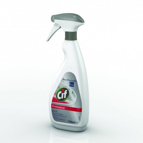 CIF Nettoyant sanitaire 2 en 1 - pulvérisateur 750ml - parfum frais et durable