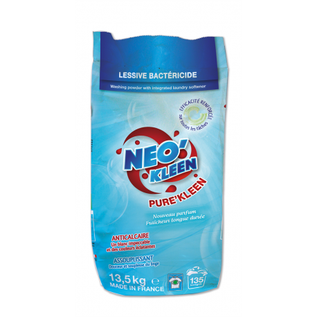 NK Pure'Kleen lessive désinfectante bactéricide levuricide - sac 13,5 kg