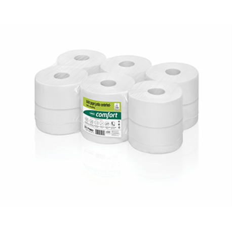 Papiper toilette Confort - 2 plis gauffrés - 2x15,5 g/m2 - 10,8x25 cm - 720 formats - blanc