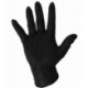 Gant nitrile non poudré noir - Taille S - boîte de 100 gants
