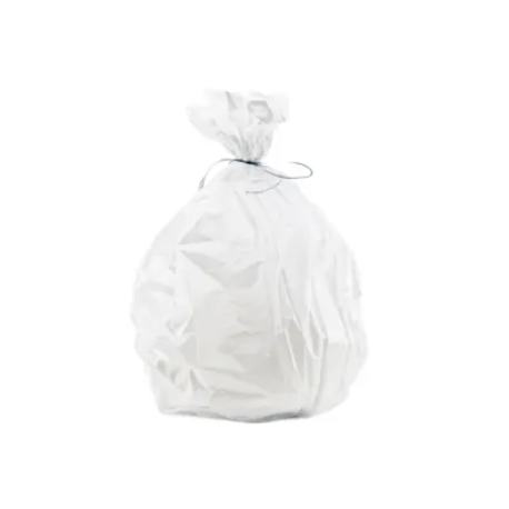 Sac poubelle - haute densité - 5L - blanc - Ep. 10 - 33,5x35 cm