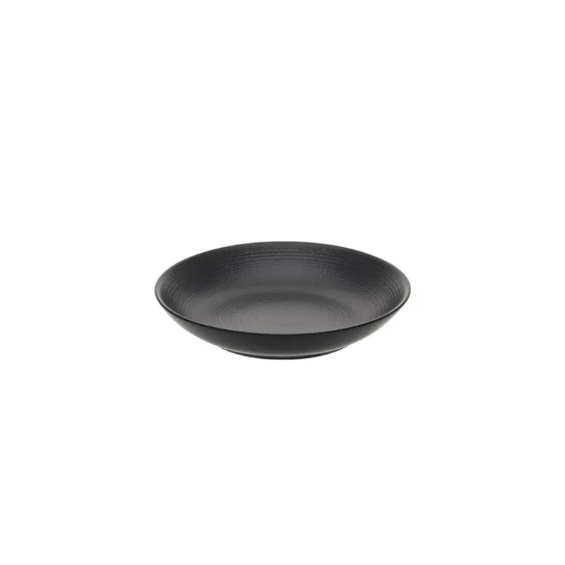 Assiette creuse calotte Modulo Nature 21cm col. pierre de lave