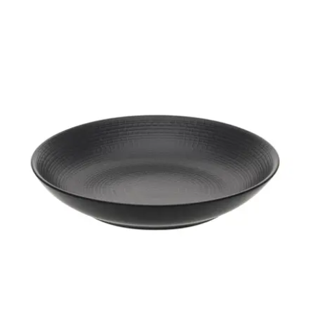 Assiette creuse calotte Modulo Nature 21cm col. pierre de lave