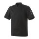 Veste de cuisine mixte NERO noir Robur manches courtes