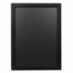 Ardoise murale rectangulaire Woody - noir - 30x40 cm