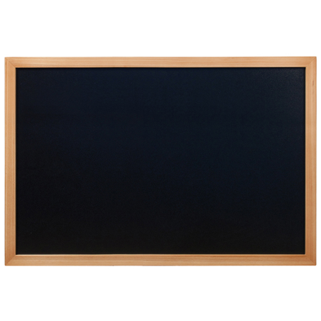 Ardoise murale rectangulaire Woody - teck - 60x80 cm