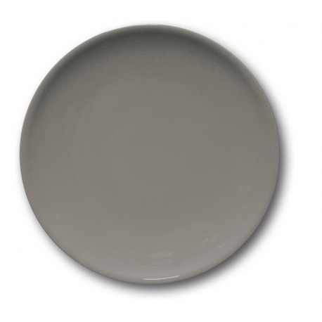 Assiette plate Séville en porcelaine grise - Ø28 cm