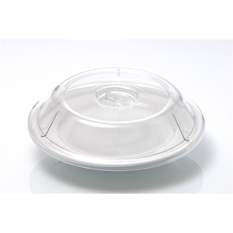 Cloche couvre-assiettes ronde copolyester Ø23,8x4,5 cm jusqu'à 90°c