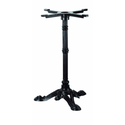 Pied de table RETRO - 3 branches - Epoxy noir - 11,2 kg - 48x72 cm