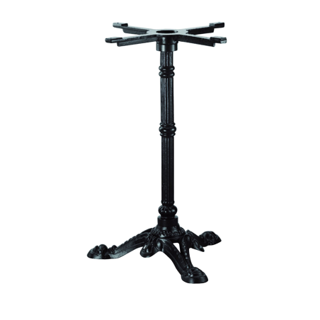 Pied de table RETRO - 3 branches - Epoxy noir - 11,2 kg - 48x72 cm