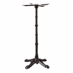 Pied de mange-debout RETRO - 4 branches - Epoxy noir - 13,5 kg - 48x110 cm