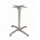 Pied de table rabattable Koné - époxy gris - hauteur 72 cm - 7 kg - plateau 70x70 cm