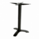 Pied de table ATHENA - 3 branches - Epoxy noir - Hauteur 72 cm - 5 kg - Plateau 60x60 cm