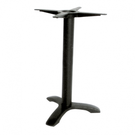 Pied de table Athena - 3 branches - époxy noir - hauteur 72 cm - 5 kg - plateau 60x60 cm