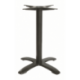 Pied de table Athena - 4 branches - époxy noir - hauteur 72 cm - 6 kg - plateau 70x70 cm