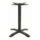 Pied de table ATHENA - 4 branches - Epoxy noir - hauteur 72 cm - 6 kg - Plateau 70x70 cm